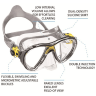 Cressi Big Eyes Evolution Mask - Clear Skirt Cressi Big Eyes Evolution Mask - Clear Skirt