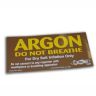 PADI Argon Cylinder Decal
