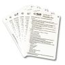 PADI Confined Water Aquatic Cue Cards (6 Slates)