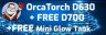 OrcaTorch D710V Video Light + ZJ17 Mini Base Bundle
