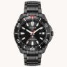 Citizen Mens Black Stainless Steel Divers Watch - BN0195-54E
