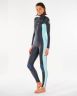 Rip Curl Womens 5/3 CZ Dawn Patrol GBS Wetsuit/Steamer - Charcoal/Aqua