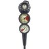 Scubapro 3 Inline 3 Gauge Console - Depth, Contents & Compass