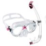 Cressi Marea Jr + Seal Dry- Kids Snorkel Combo Clear Skirt