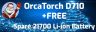 OrcaTorch D710V Video Light + ZJ17 Mini Base Bundle