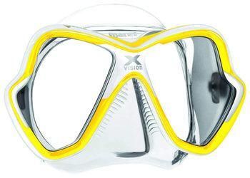 Mares X Vision Diving Mask - Clear White Yellow Mares X Vision Diving Mask - Clear White Yellow