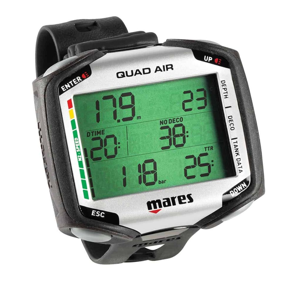 Mares Quad Air Dive Computer - Large Display + Air Integrated