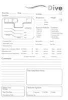 PADI Adventure Log Refill Dive Log Pages