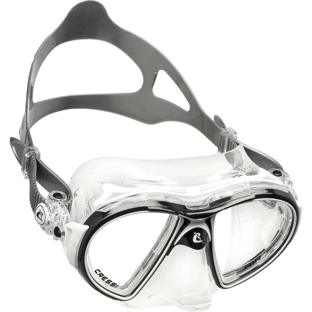 Cressi Air Crystal Dive Mask - Clear + Dark Skirt