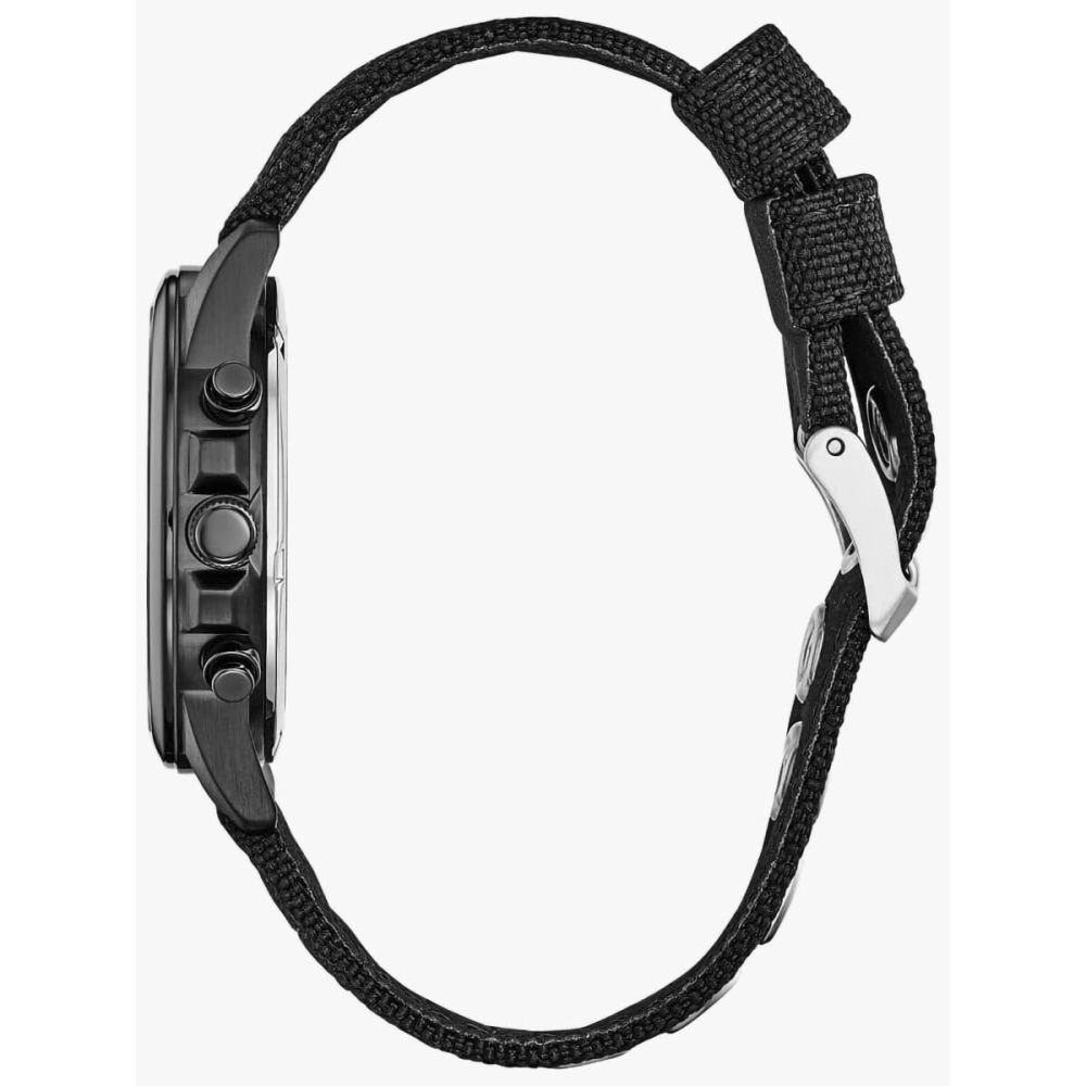 Citizen Eco-Drive Military Black Fabric Strap Watch AT0205-01E