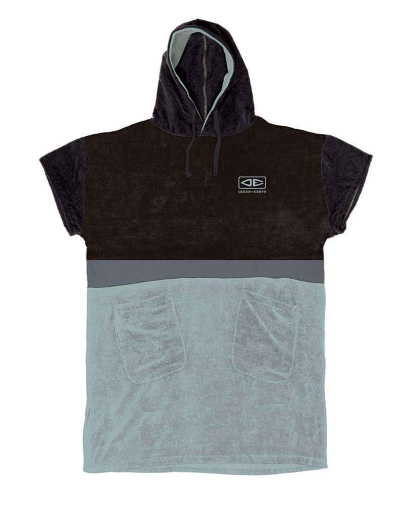 O&E Strike Hooded Towelling Poncho / Change Robe