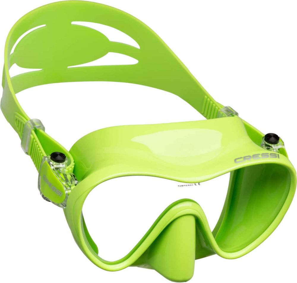 Cressi F1 Frameless Single Lens Diving Mask - All Colours
