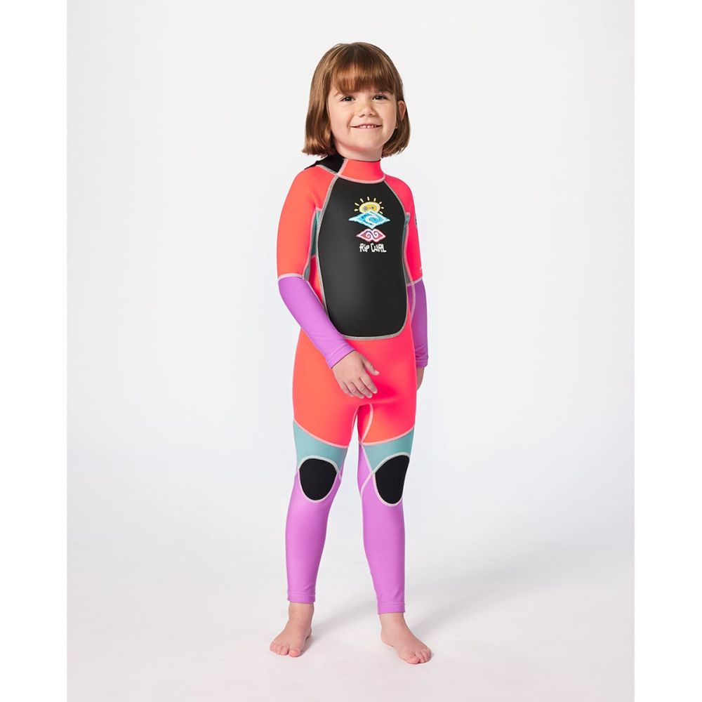 Rip Curl Groms Omega Easy On/Off Kids Back Zip Wetsuit