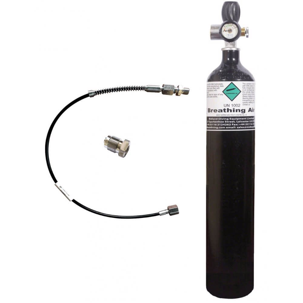 Airgun Charging Cylinder 3 Litre - 300Bar + MDE Jubilee Charging Valve