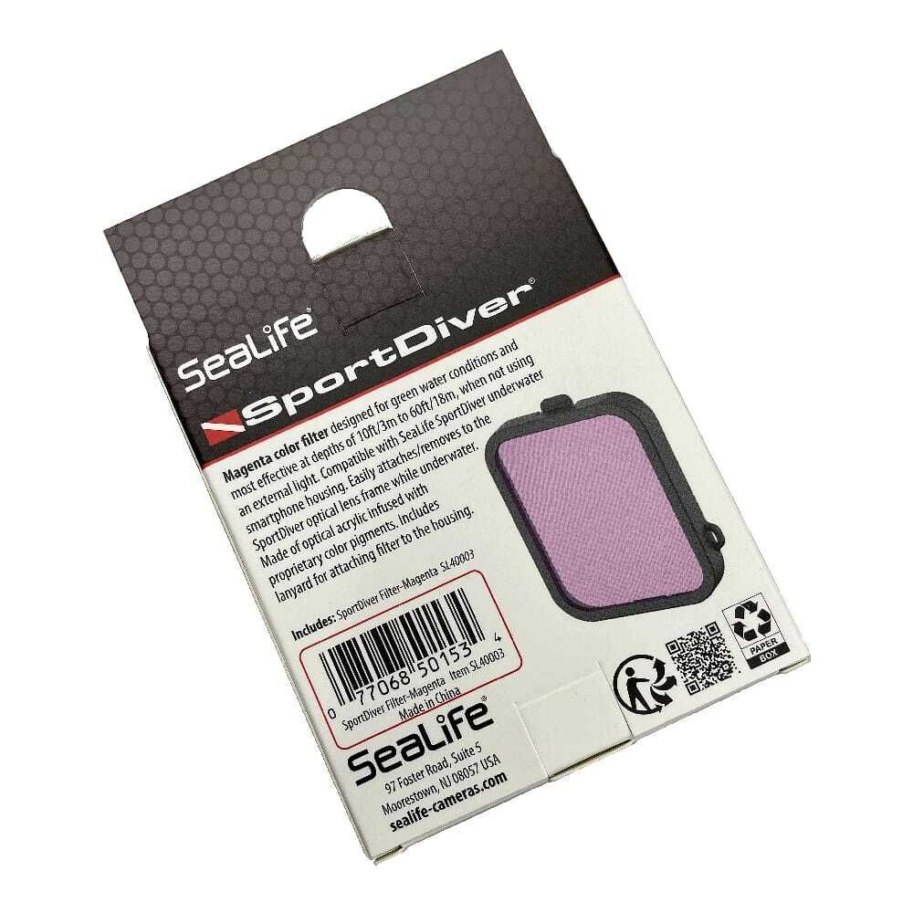 Sealife Sportdiver Housing Colour Correction Filter - Magenta SL40003 Sealife Sportdiver Housing Colour Correction Filter - Magenta SL40003