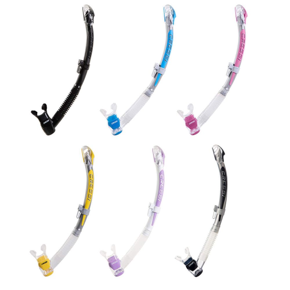 Cressi Corfu Snorkel - Self Draining Snorkel