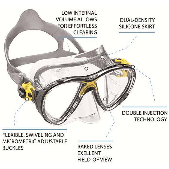 Cressi Big Eyes Evolution Mask - Clear Skirt Cressi Big Eyes Evolution Mask - Clear Skirt