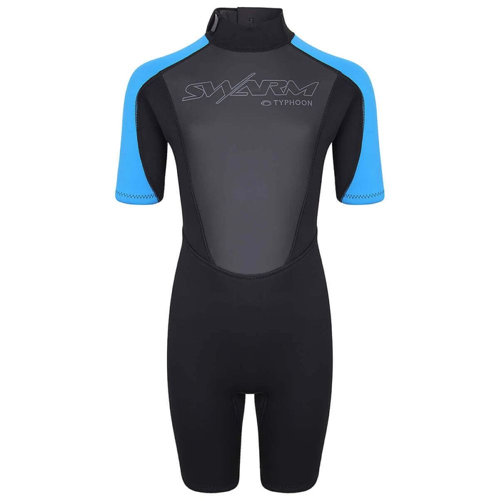 Typhoon Swarm Childrens Shorty Wetsuit - Black / Graphite