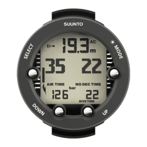Suunto Vyper Novo Dive Computer + USB Cable + Bungee Mount - Graphite