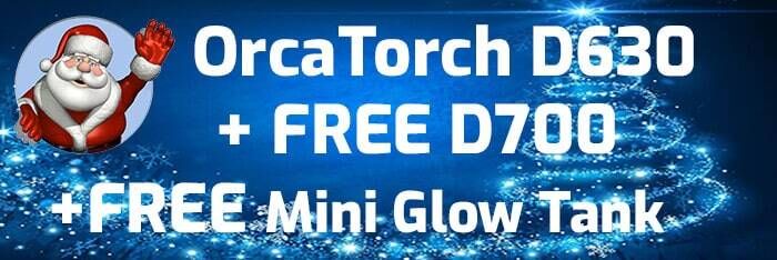 OrcaTorch D710V Video Light + ZJ17 Mini Base Bundle