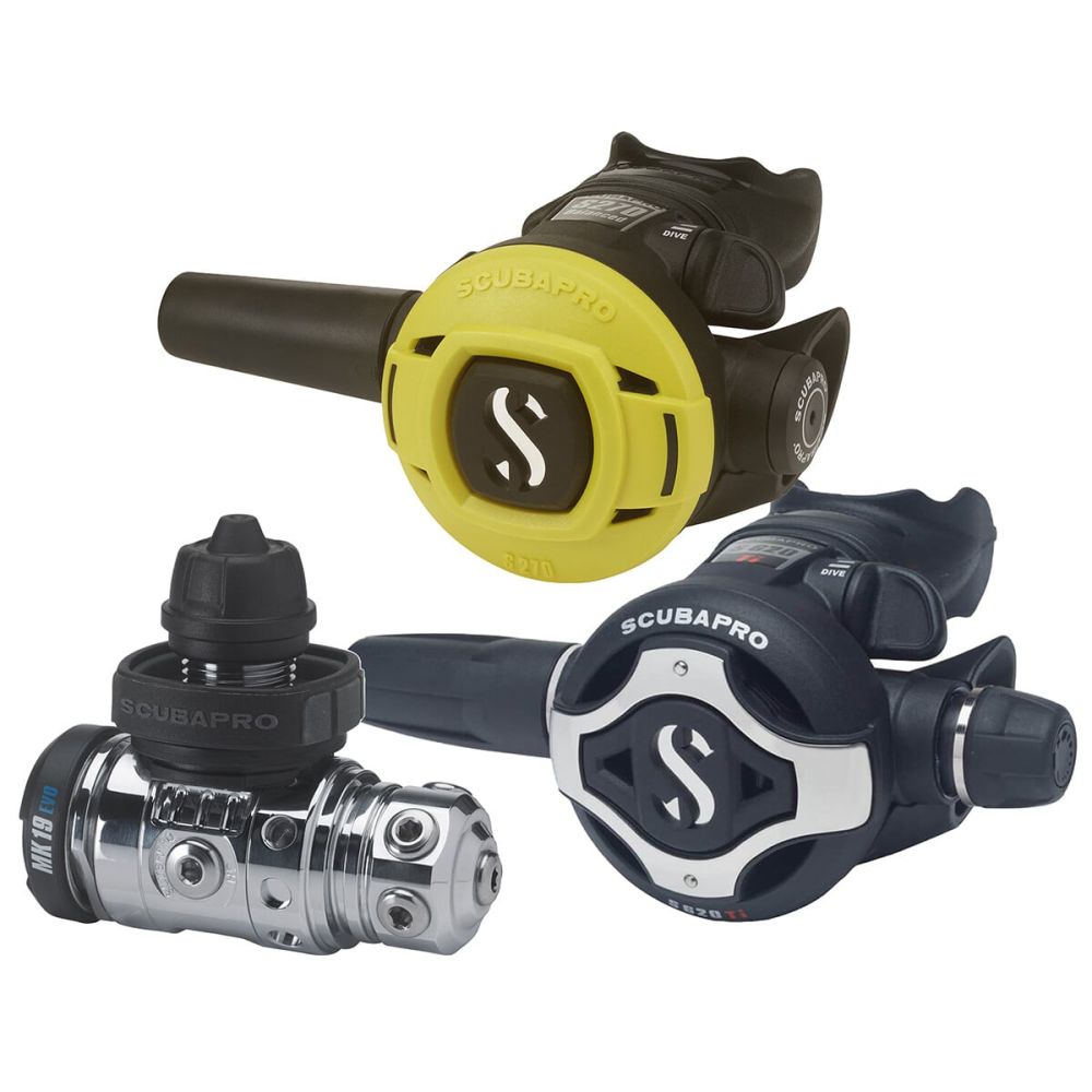 Scubapro MK19 EVO S620Ti + S270 Octopus Regulator Package Scubapro MK19 EVO S620Ti + S270 Octopus Regulator Package