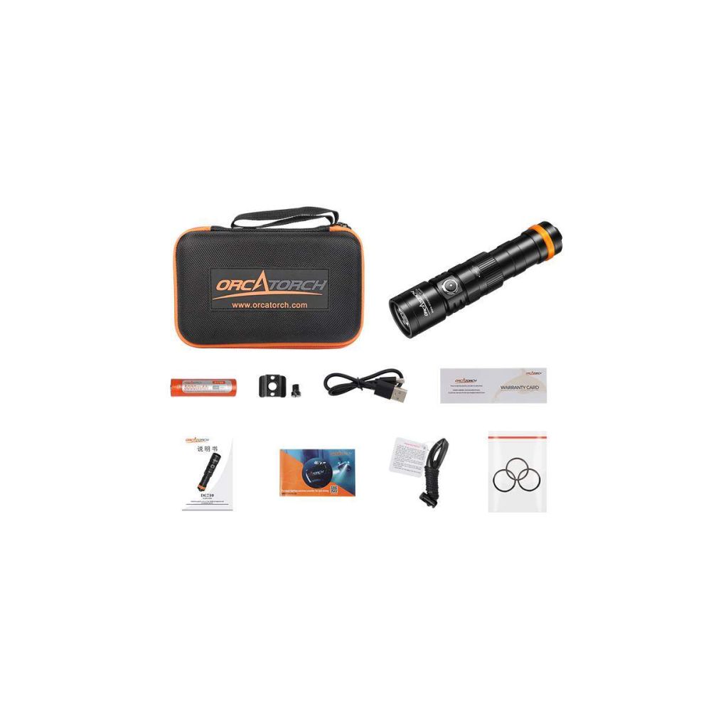 OrcaTorch DC710 Dive Torch | Direct Charging