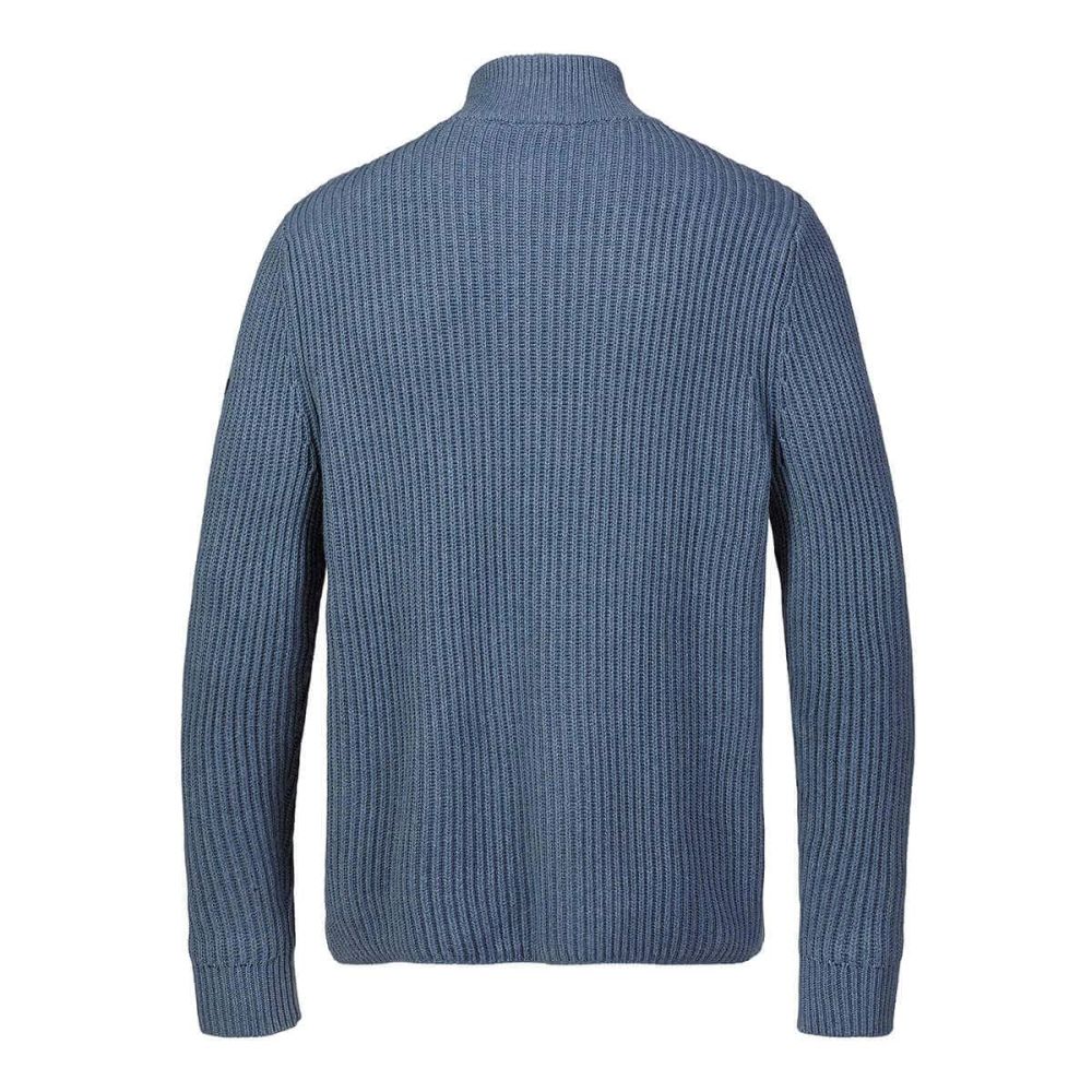 Musto Mens Marina 1/2 Zip Knit Sweater - Slate Blue Musto Mens Marina 1/2 Zip Knit Sweater - Slate Blue