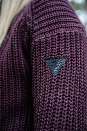 Musto Womens Marina Roll Neck Knit Jumper - Fig Musto Womens Marina Roll Neck Knit Jumper - Fig