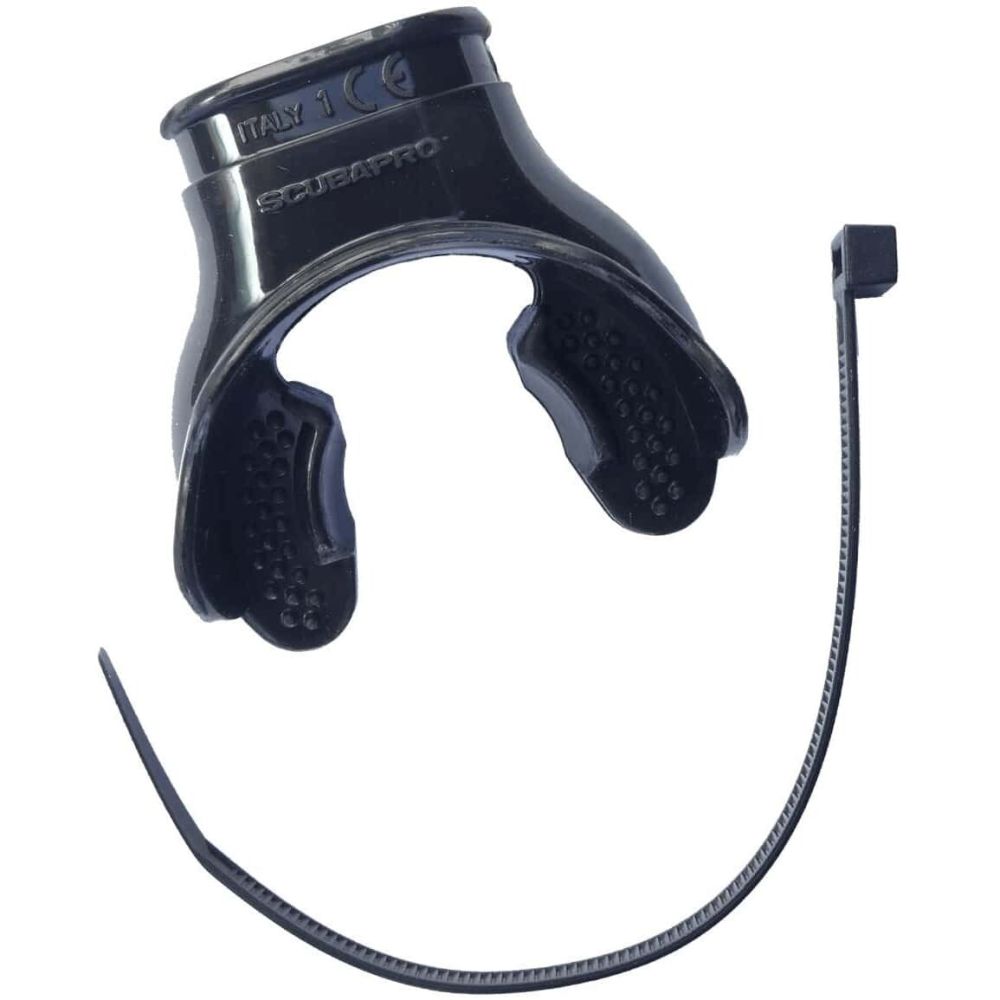 Scubapro Super Comfort Silicone Regulator Mouthpiece - Black c/w Tie