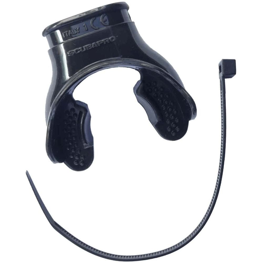 Scubapro Super Comfort Silicone Regulator Mouthpiece - Black c/w Tie