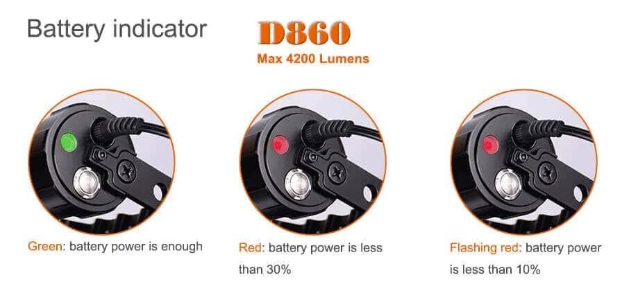 OrcaTorch D860 4200 Lumens Dive Torch