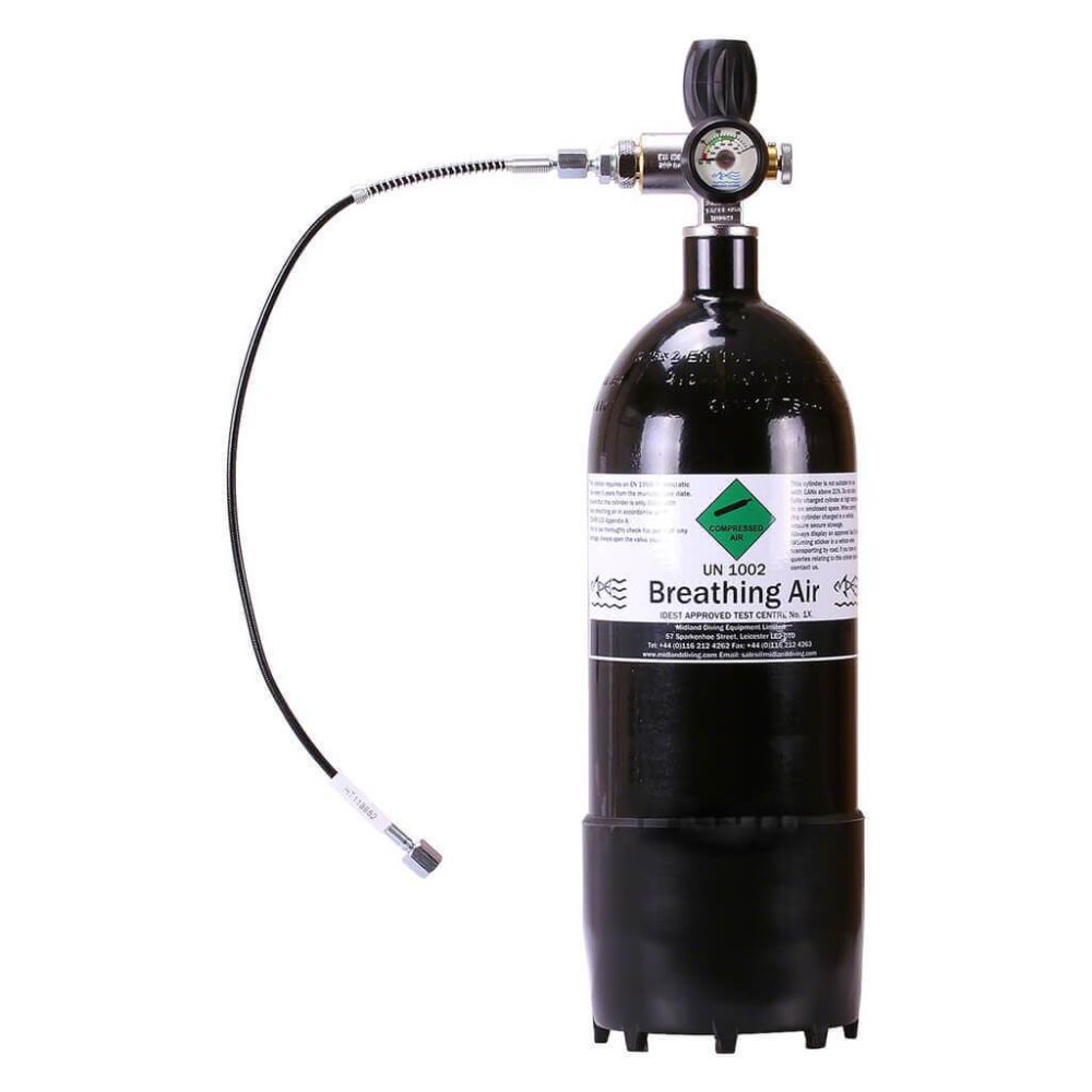 Airgun Charging Cylinder 4 Litre - 300Bar + MDE Jubilee Charging Valve