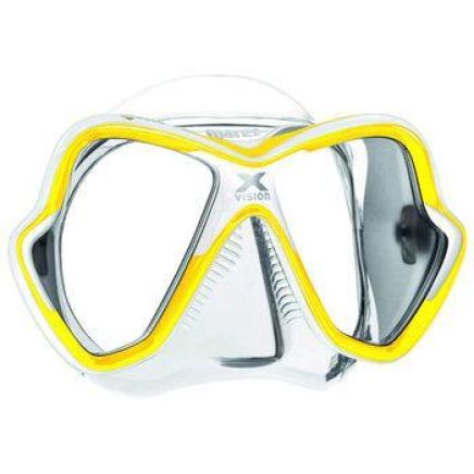 Mares X Vision Diving Mask - Clear White Yellow