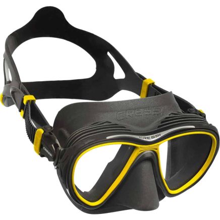 Cressi Quantum Anti Fog Dive Mask - Black Skirt