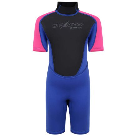 Typhoon Swarm Infants 3mm Shorty Wetsuit - Steel Blue / Blue
