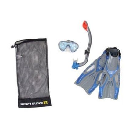 Body Glove Junior Reach Mask Fins and Snorkel Set - Blue L/XL (1-4)