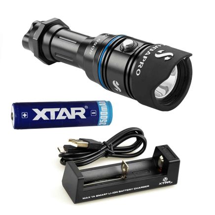 Scubapro Nova 850R Dive Torch C/W Battery & Charger