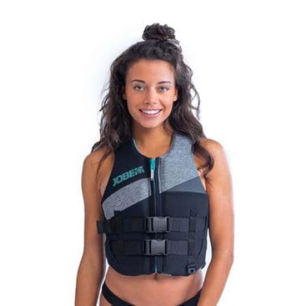 Jobe Womens Neoprene Vest + PFD - Cool Grey Impact Vest