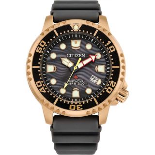 Citizen Promaster Diver Watch Grey + Gold - Eco-Drive BN0163-00H