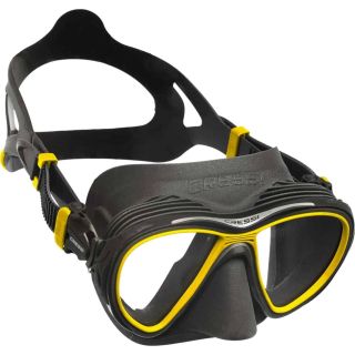 Cressi Quantum Anti Fog Dive Mask - Black Skirt