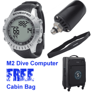 Scubapro M2 Dive Computer - FREE Cabin Bag Bag Bundle