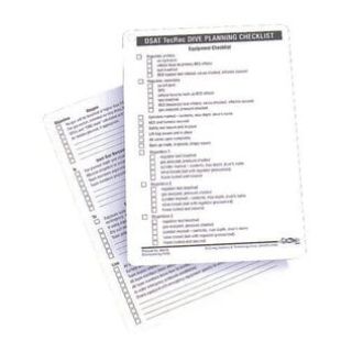 PADI TecRec Checklist Slates