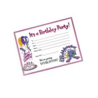 PADI Invitation Card - Bubblemaker Birthday
