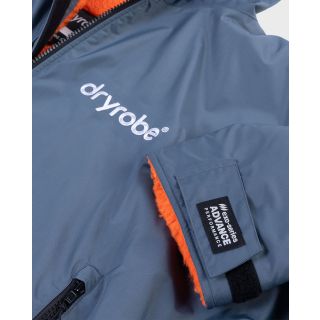 Dryrobe Advance Long Sleeve Changing Robe | Grey & Orange