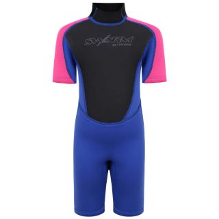 Typhoon Swarm Infants 3mm Shorty Wetsuit - Steel Blue / Blue