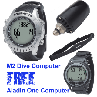 Scubapro M2 Dive Computer - FREE Aladin One Computer Bundle