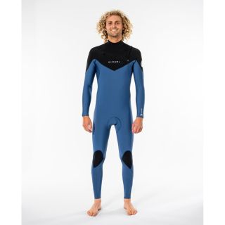 Rip Curl Mens Dawn Patrol Warmth 4/3 mm Chest Zip Steamer - Blue