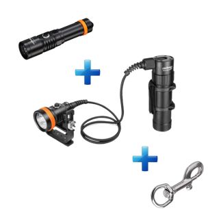 OrcaTorch D630 V2.0 Canister + FREE D710 Torch + Bolt Snap | DIVE BUNDLE