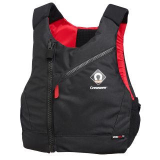 Crewsaver Pro 50N CZ Buoyancy Aid - Black Red Centre Zip Adult