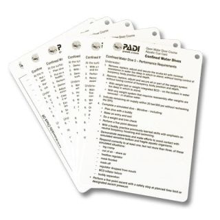 PADI Confined Water Aquatic Cue Cards (6 Slates)